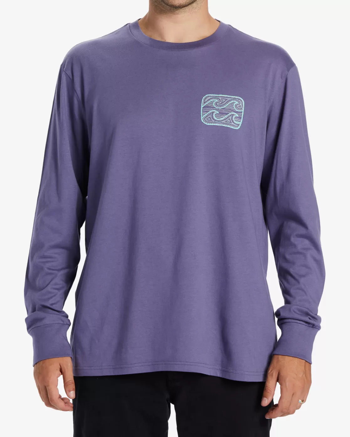 Hot Billabong Crayon Wave Long Sleeve T-Shirt DUSTY GRAPE