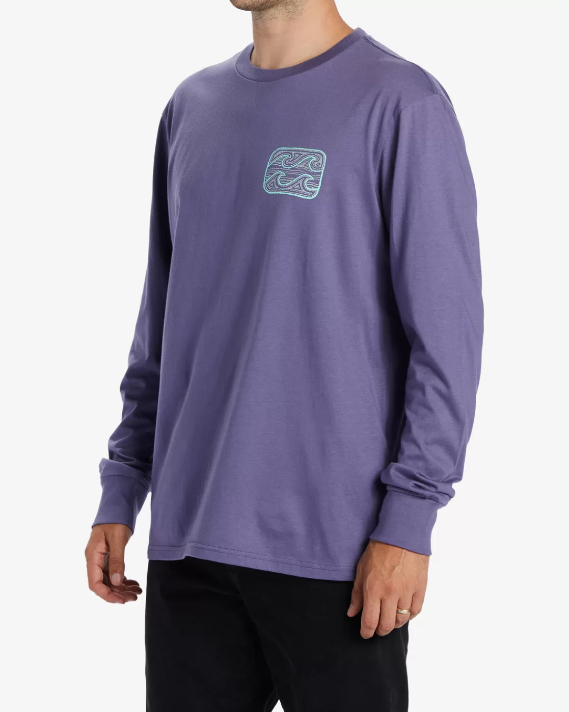 Hot Billabong Crayon Wave Long Sleeve T-Shirt DUSTY GRAPE