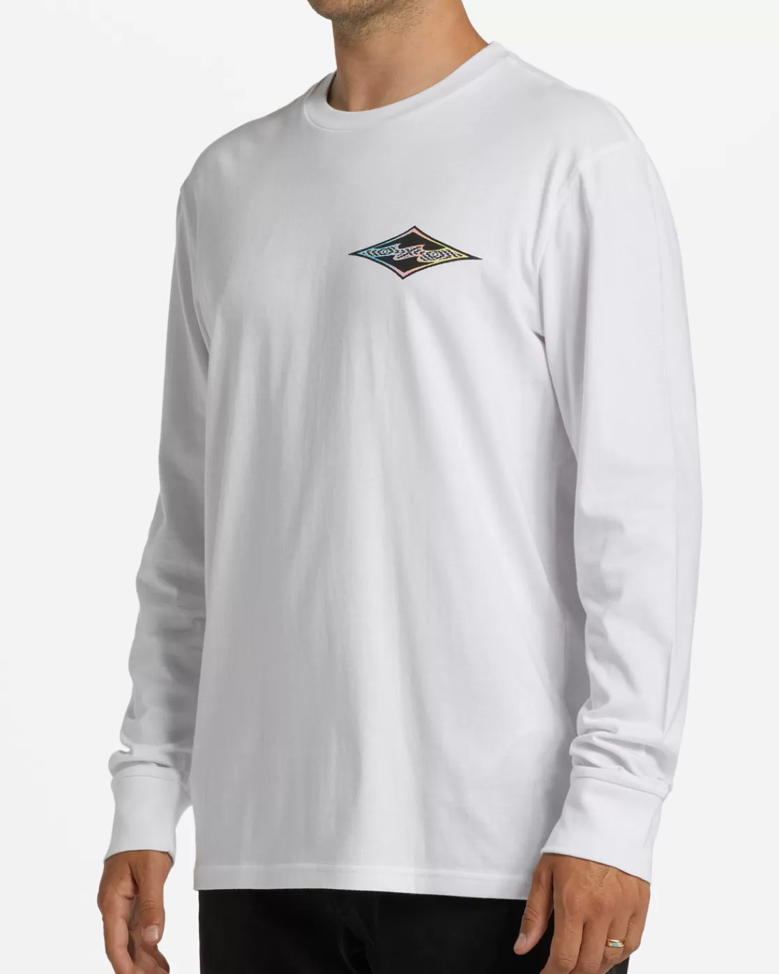 Flash Sale Billabong Crayon Wave Long Sleeve T-Shirt WHITE