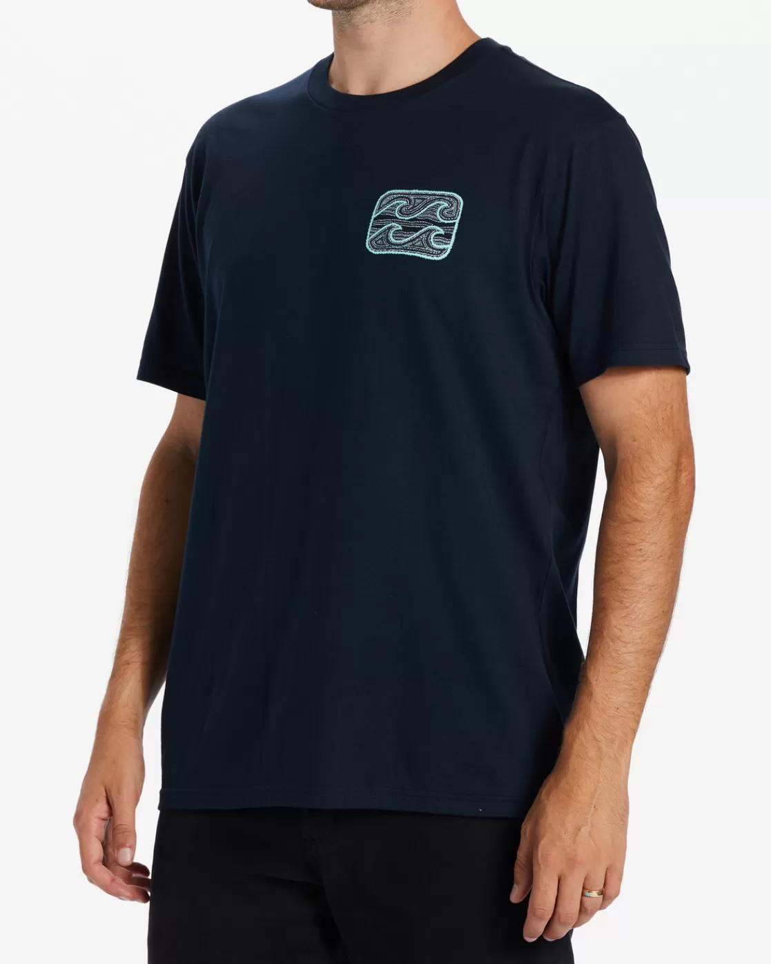 Fashion Billabong Crayon Wave T-Shirt NAVY