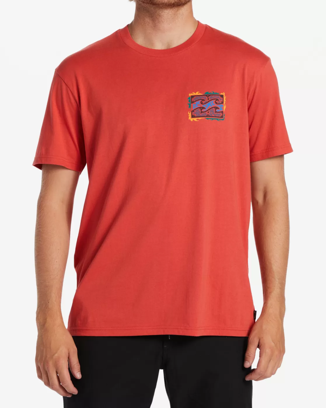 Best Billabong Crayon Wave T-Shirt CORAL