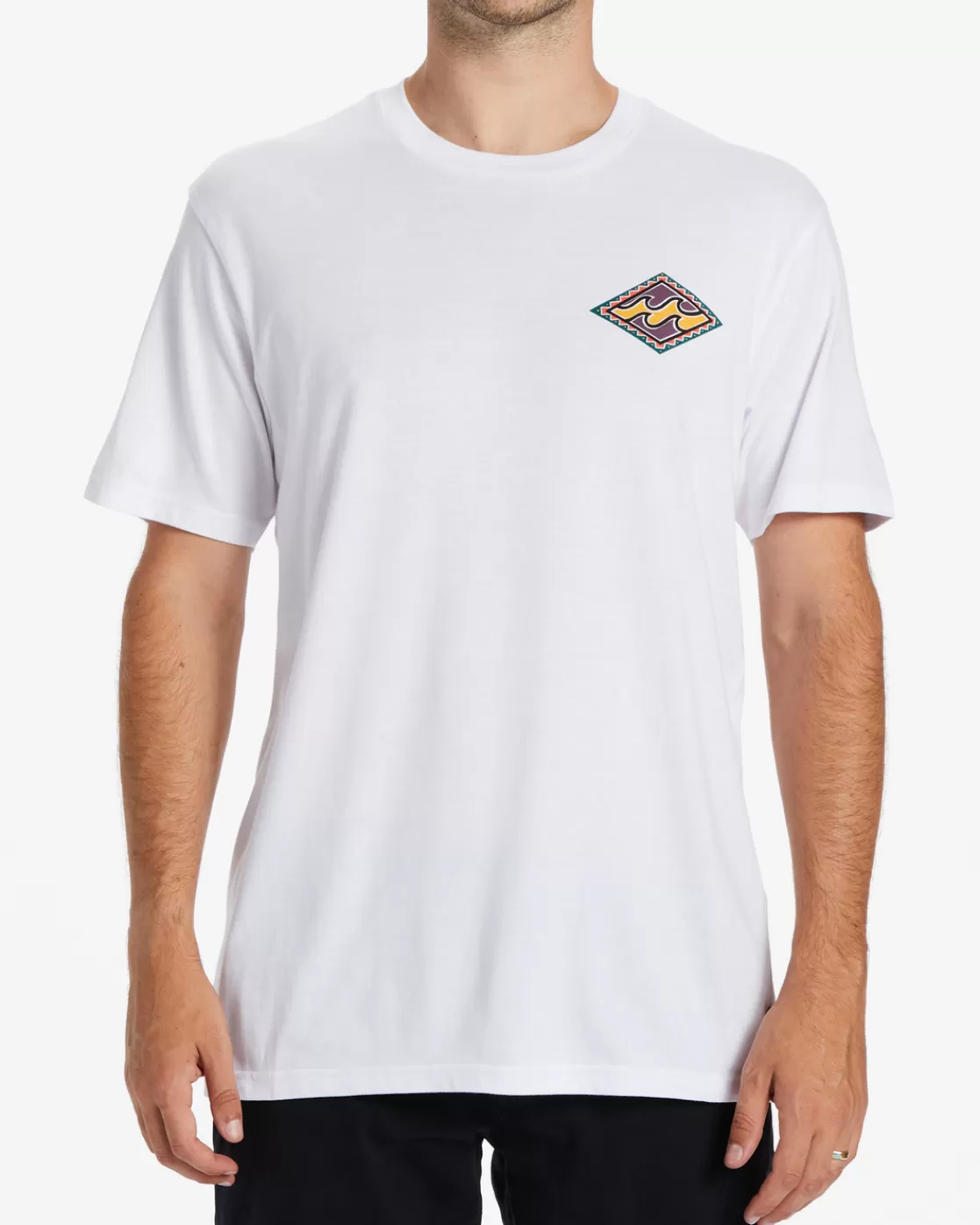 Best Billabong Crayon Wave T-Shirt WHITE