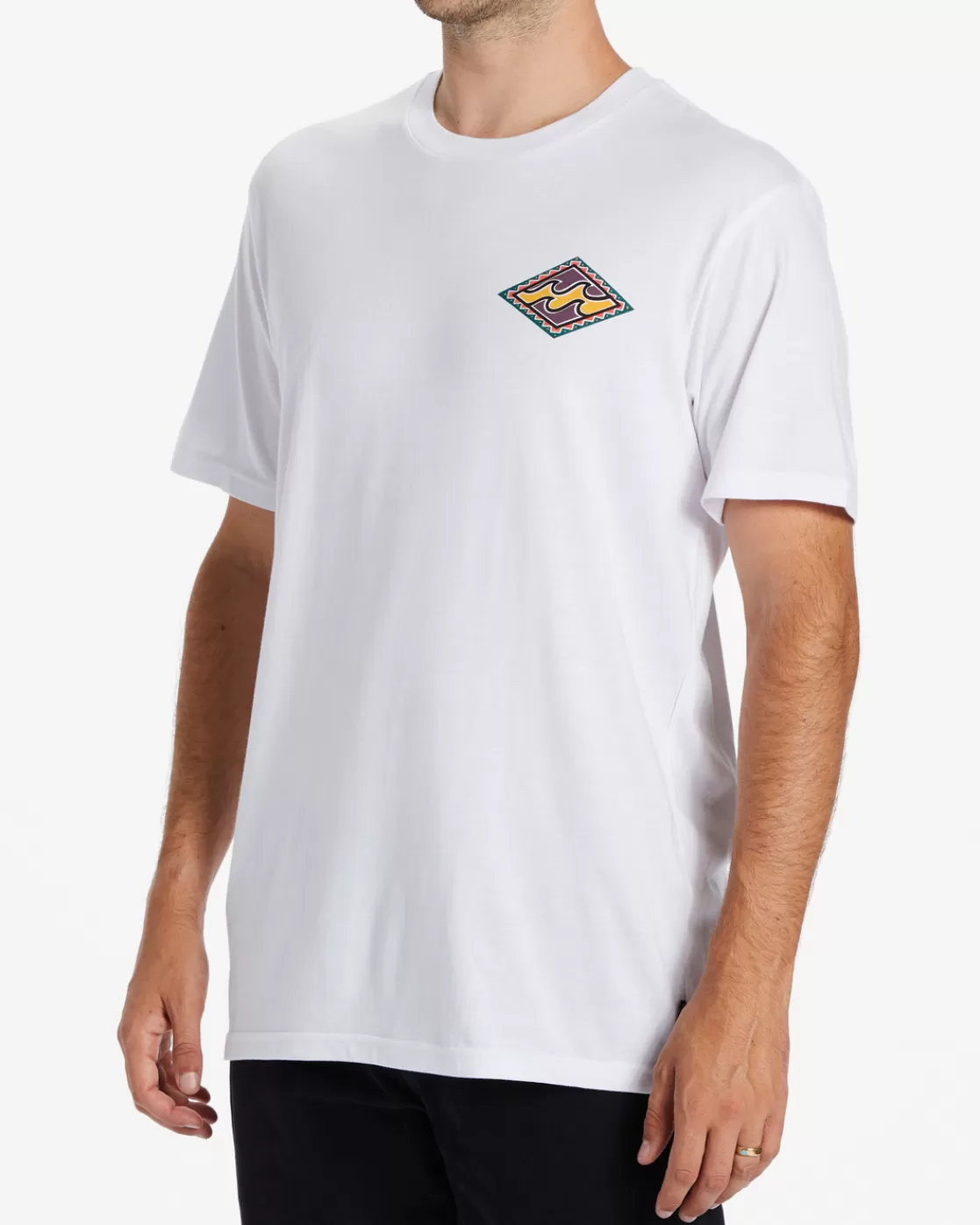 Best Billabong Crayon Wave T-Shirt WHITE