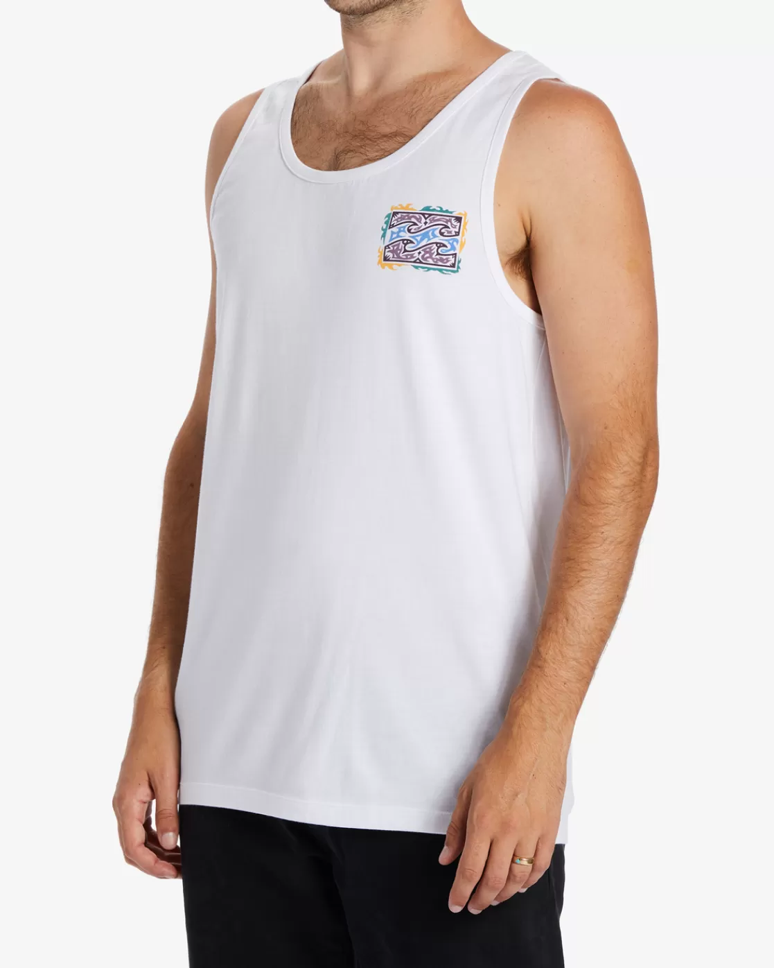 Cheap Billabong Crayon Wave Vest WHITE