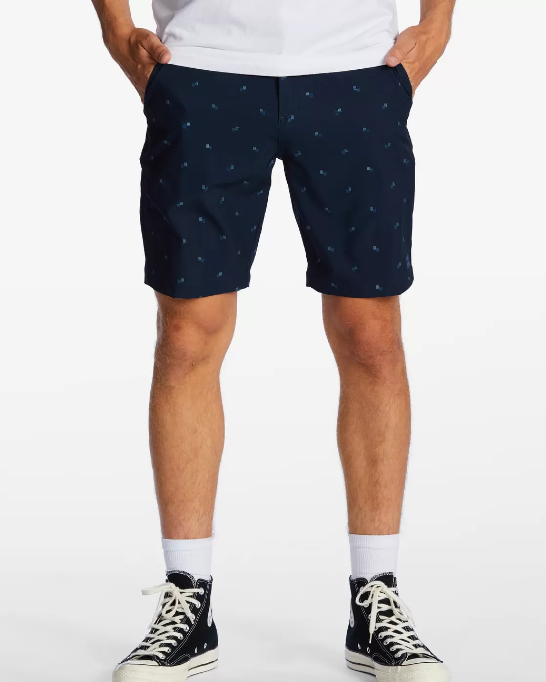 Shop Billabong Crossfire Mid Submersible 19" Shorts NAVY