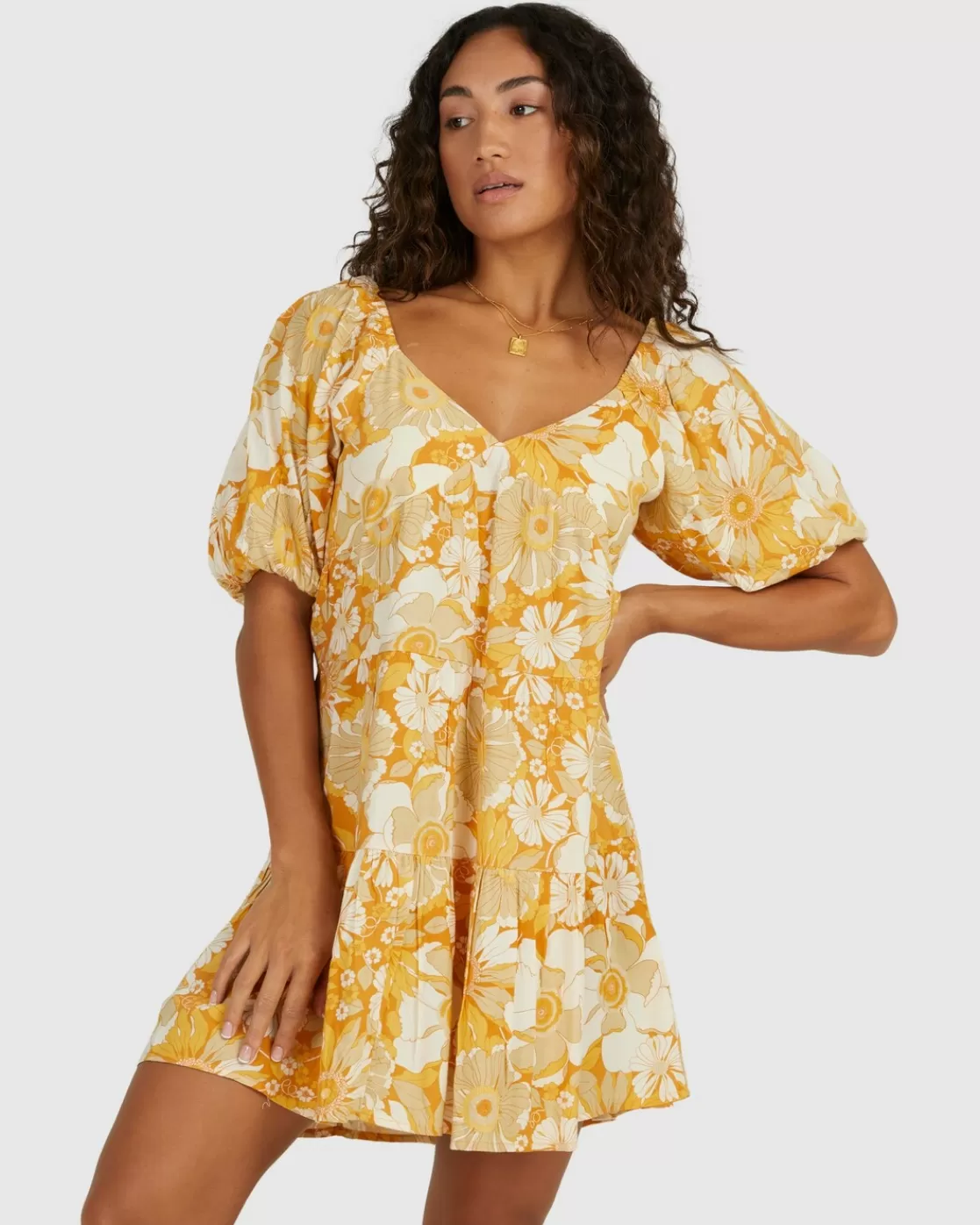 Discount Billabong Dalilah Full Moon Mini Dress RUST