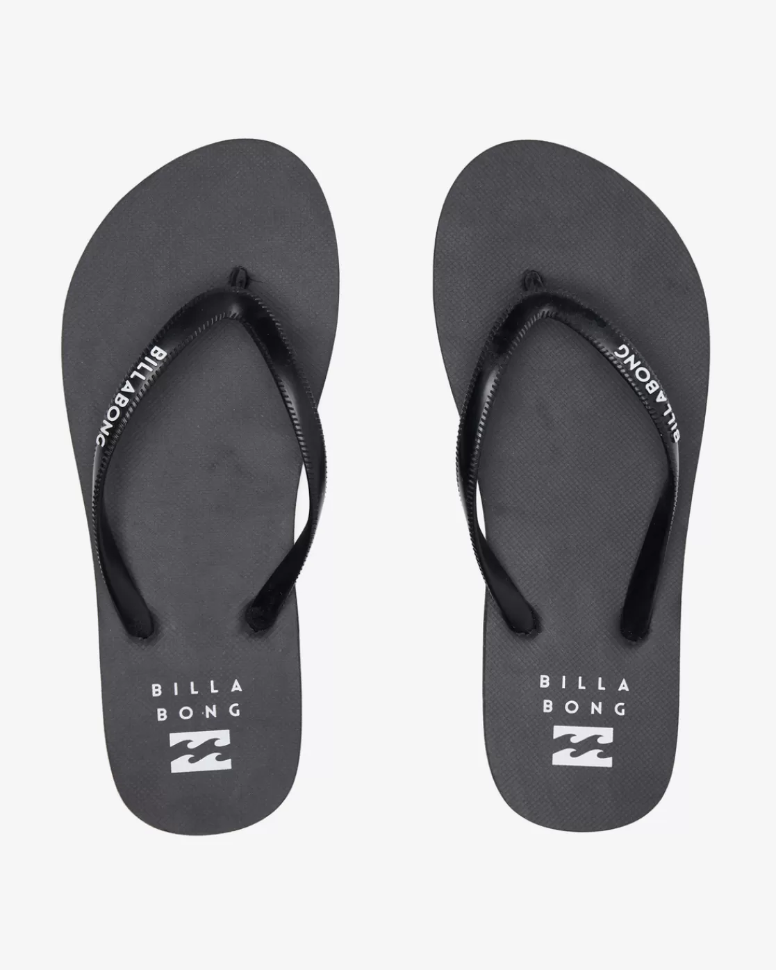 Fashion Billabong Dama Rubber Flip Flop Sandals BLACK WHITE 2