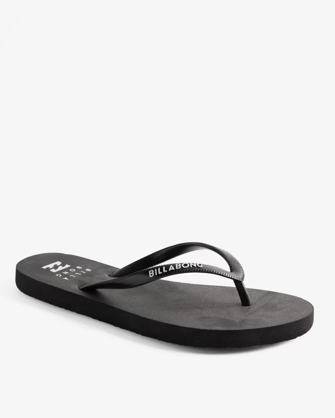 Fashion Billabong Dama Rubber Flip Flop Sandals BLACK WHITE 2