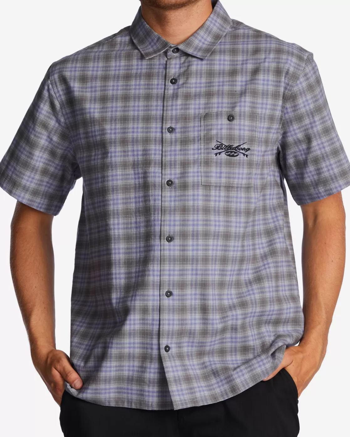 Discount Billabong Daybreak Short Sleeve Shirt DUSTY GRAPE