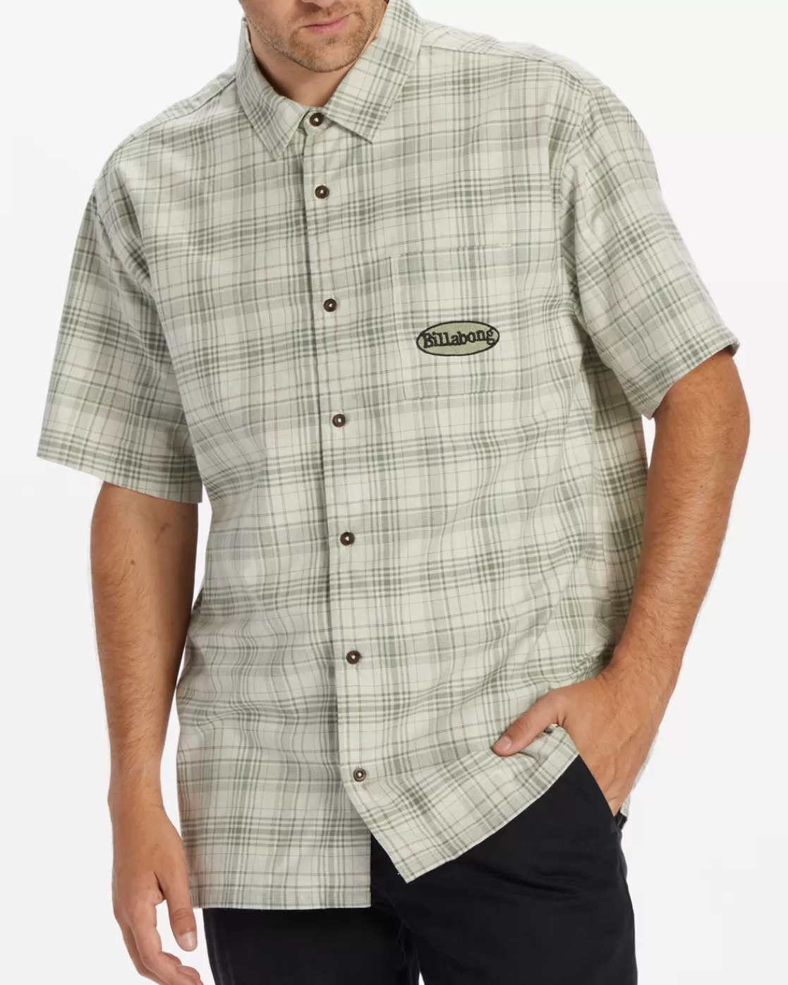 Outlet Billabong Daybreak Short Sleeve Shirt STONE