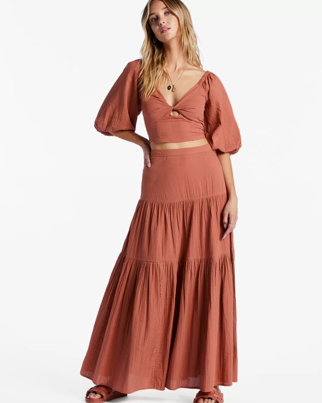 Flash Sale Billabong Del Sole Maxi Skirt SWEET TEA