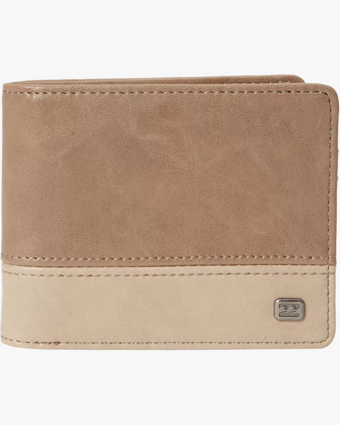 Hot Billabong Dimension Faux Leather Bi-Fold Wallet CLAY