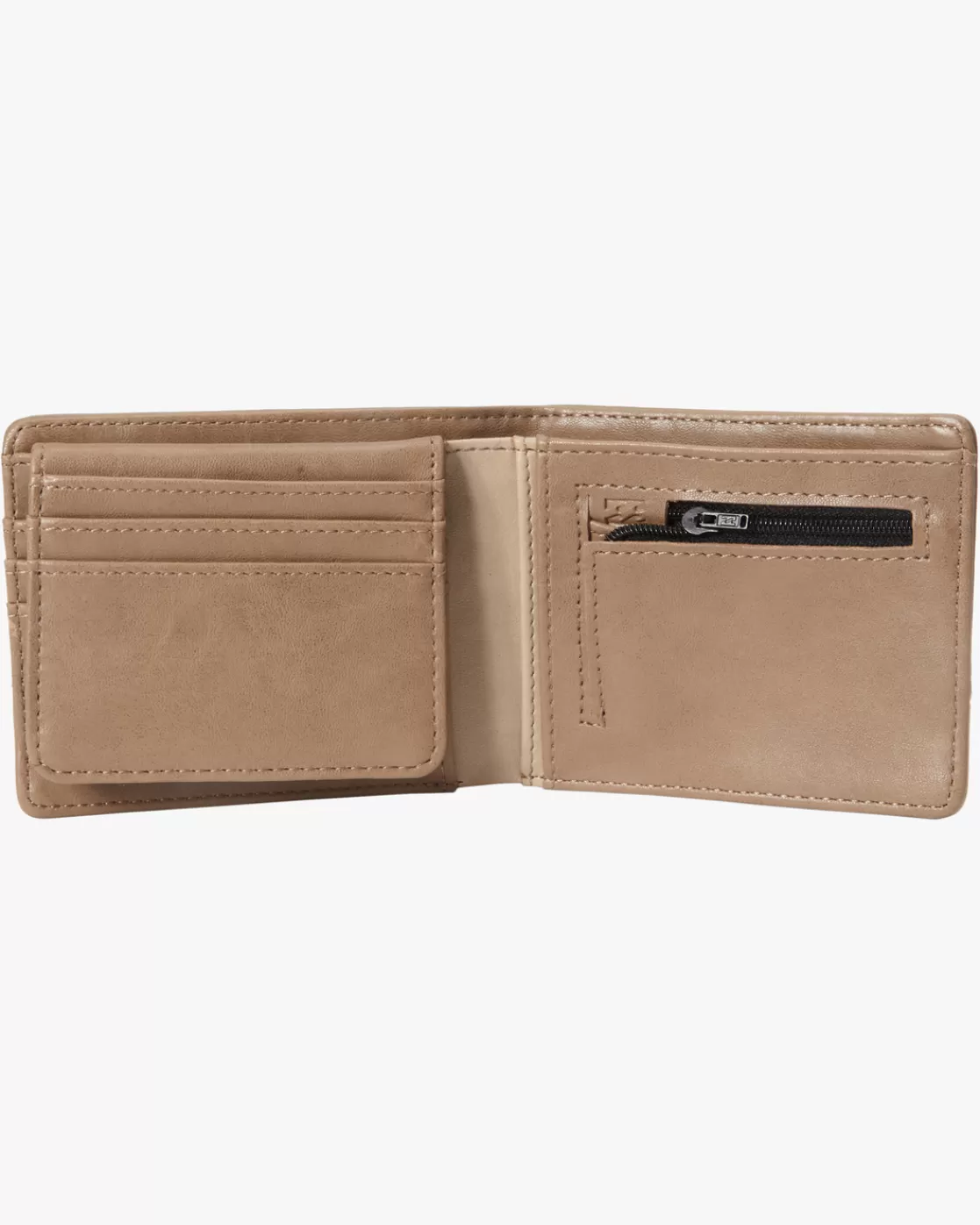 Hot Billabong Dimension Faux Leather Bi-Fold Wallet CLAY