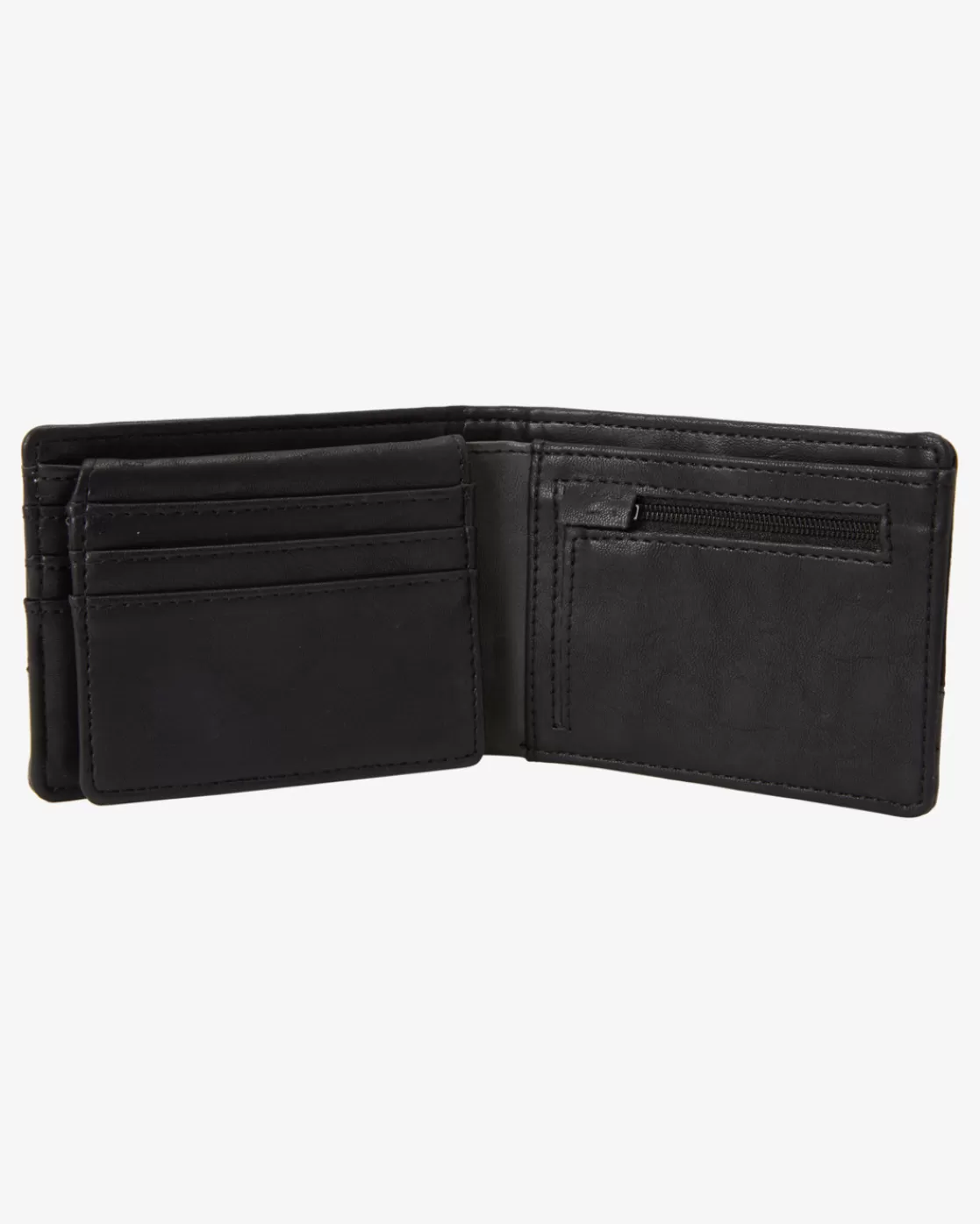 Flash Sale Billabong Dimension Faux Leather Bi-Fold Wallet BLACK CHAR