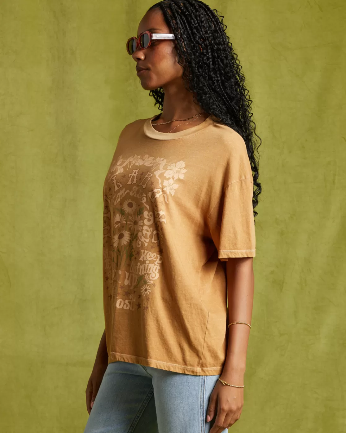 Cheap Billabong Dream All Day T-Shirt COSMIC KHAKI