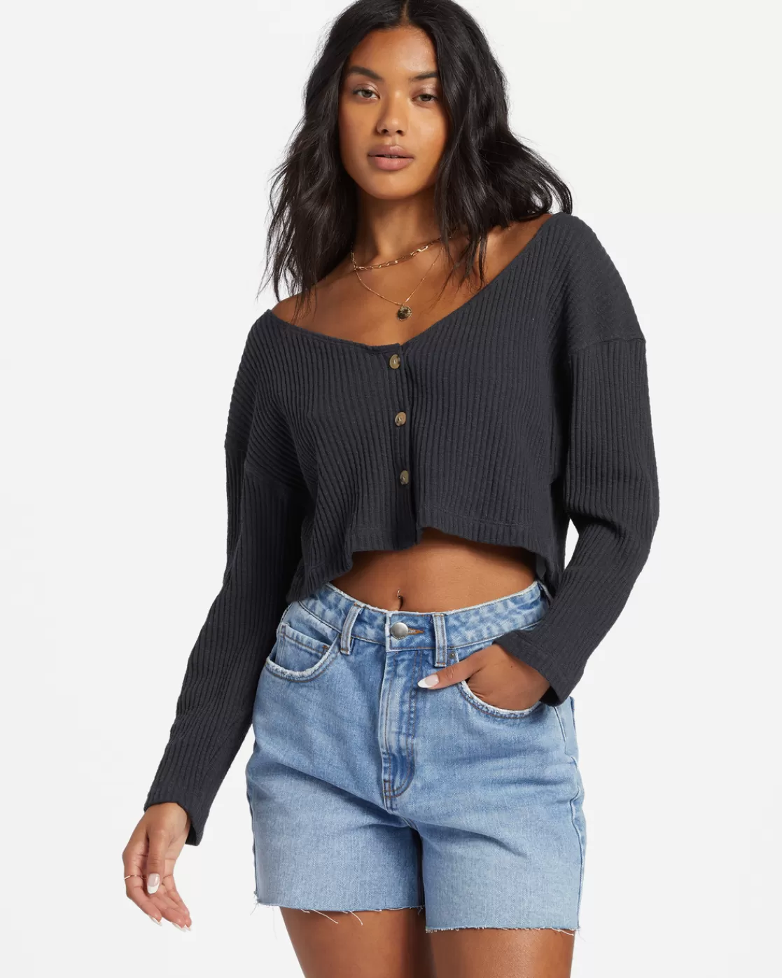 Clearance Billabong Easy As Knit BLACK SANDS