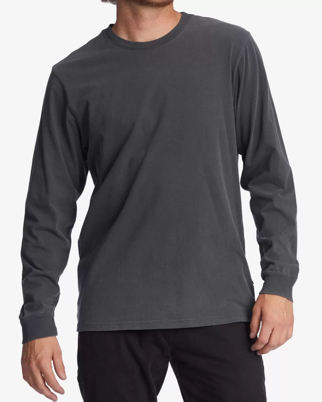 Store Billabong Essential Wave Washed Long Sleeve T-Shirt CHARCOAL