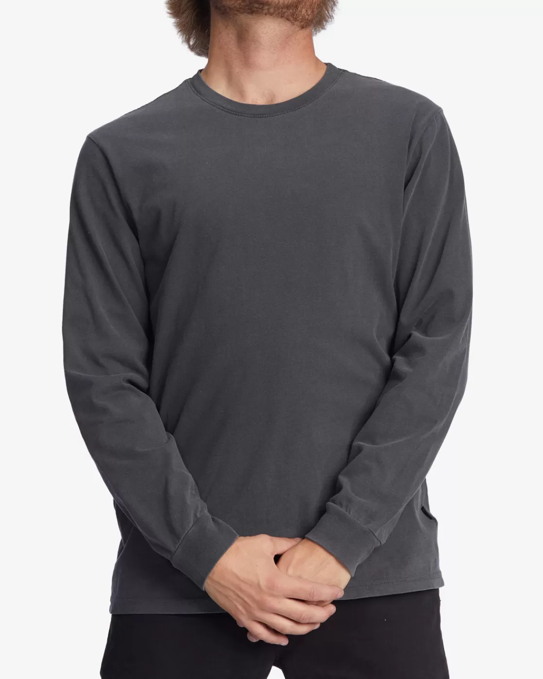 Store Billabong Essential Wave Washed Long Sleeve T-Shirt CHARCOAL