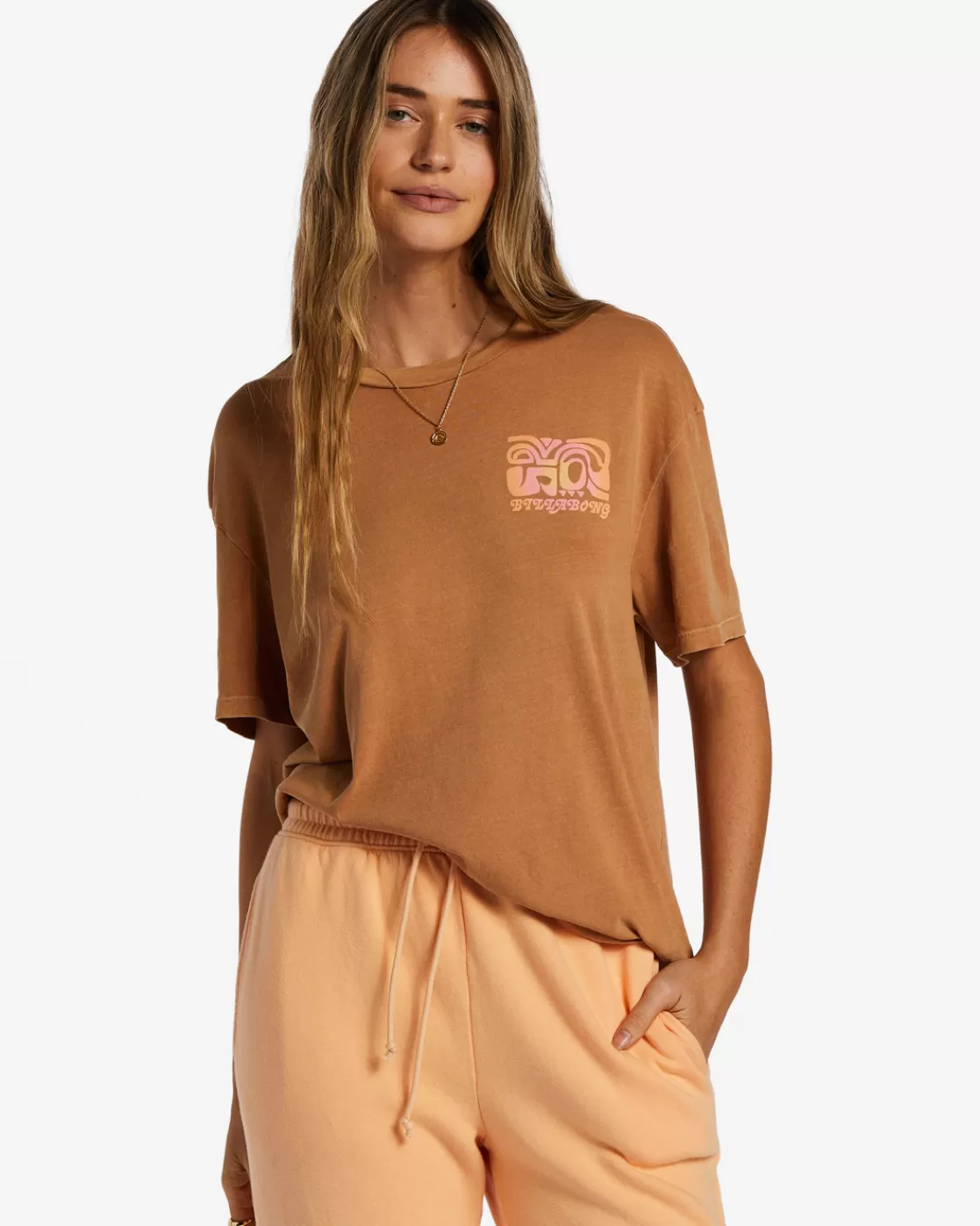 Cheap Billabong Everything Counts T-Shirt TRUFFLE