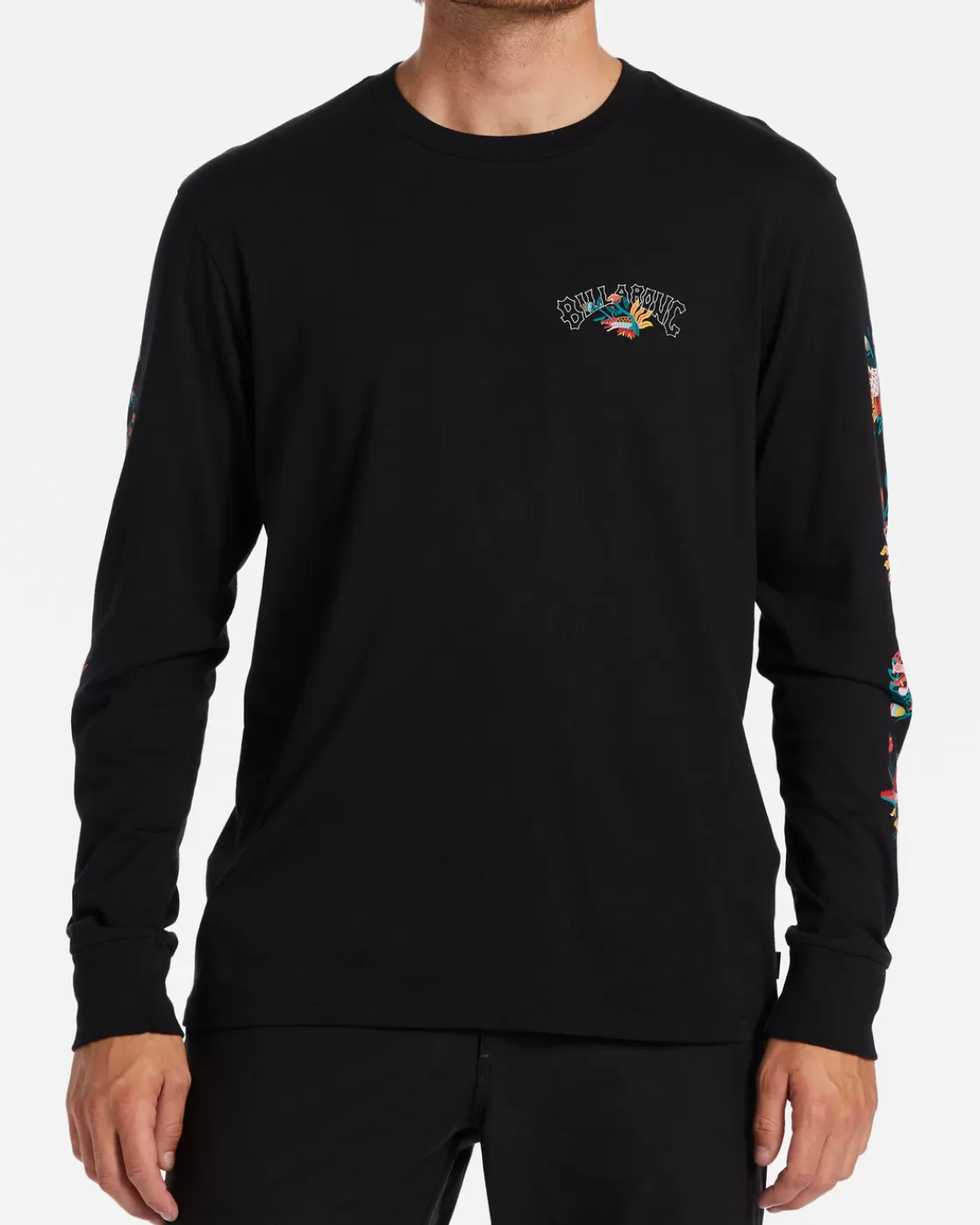 Cheap Billabong Fauna Long Sleeve T-Shirt BLACK