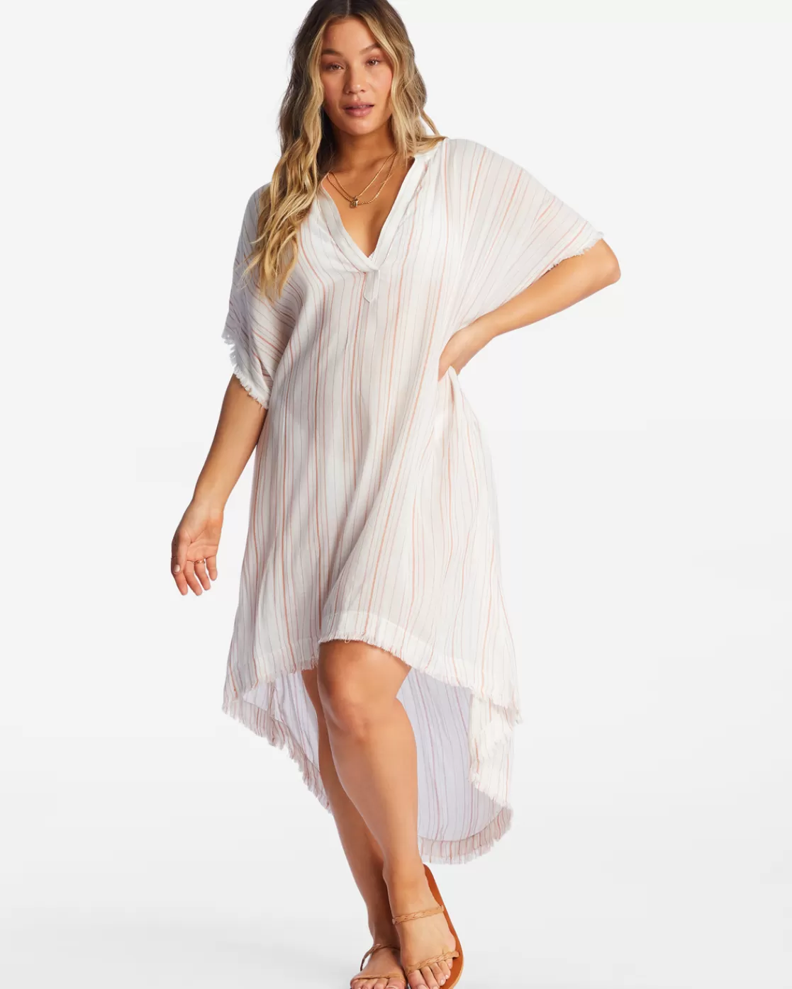 Online Billabong Found Love Midi Beach Cover-Up BRICK