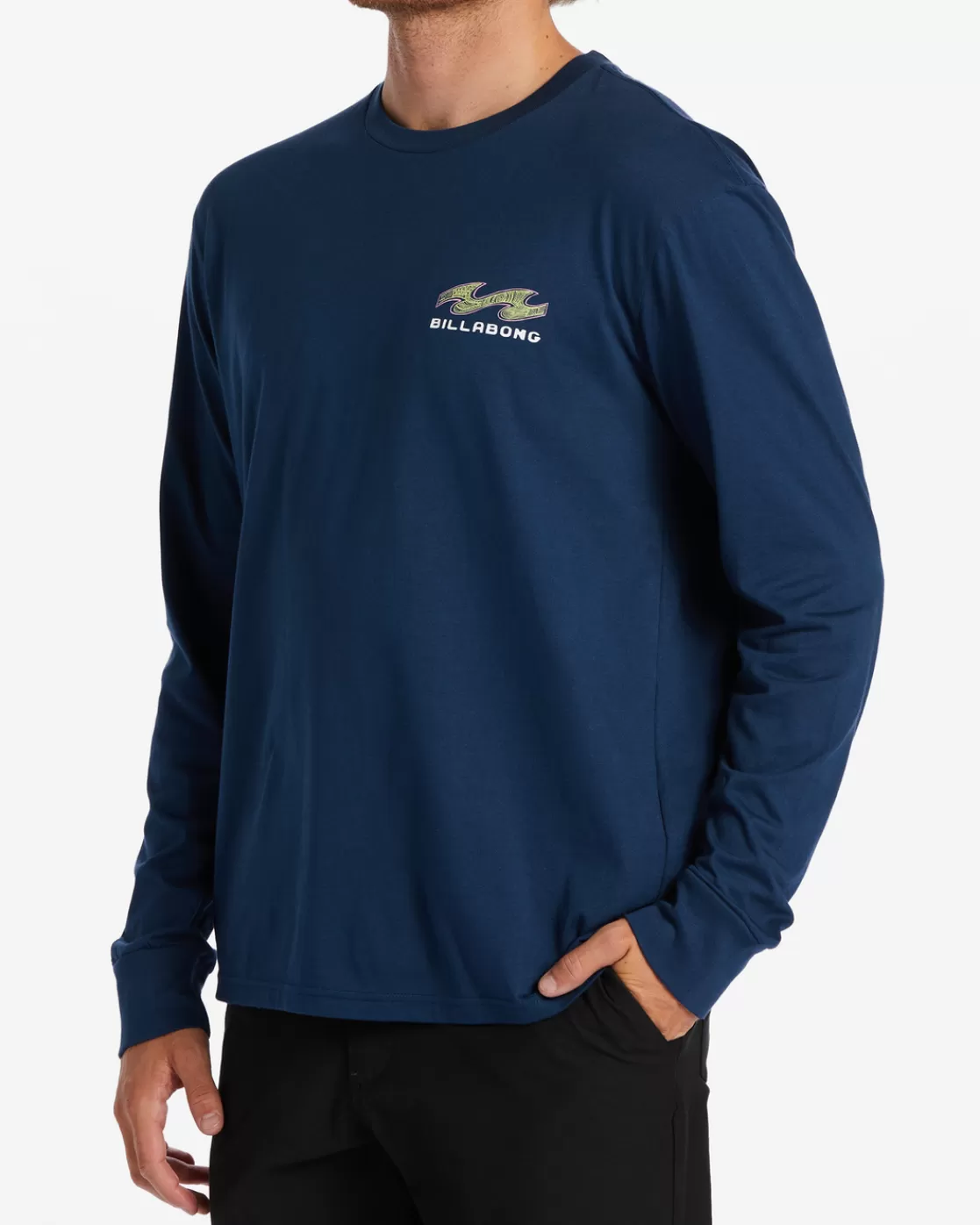 Best Billabong Fragment Long Sleeve T-Shirt DARK BLUE