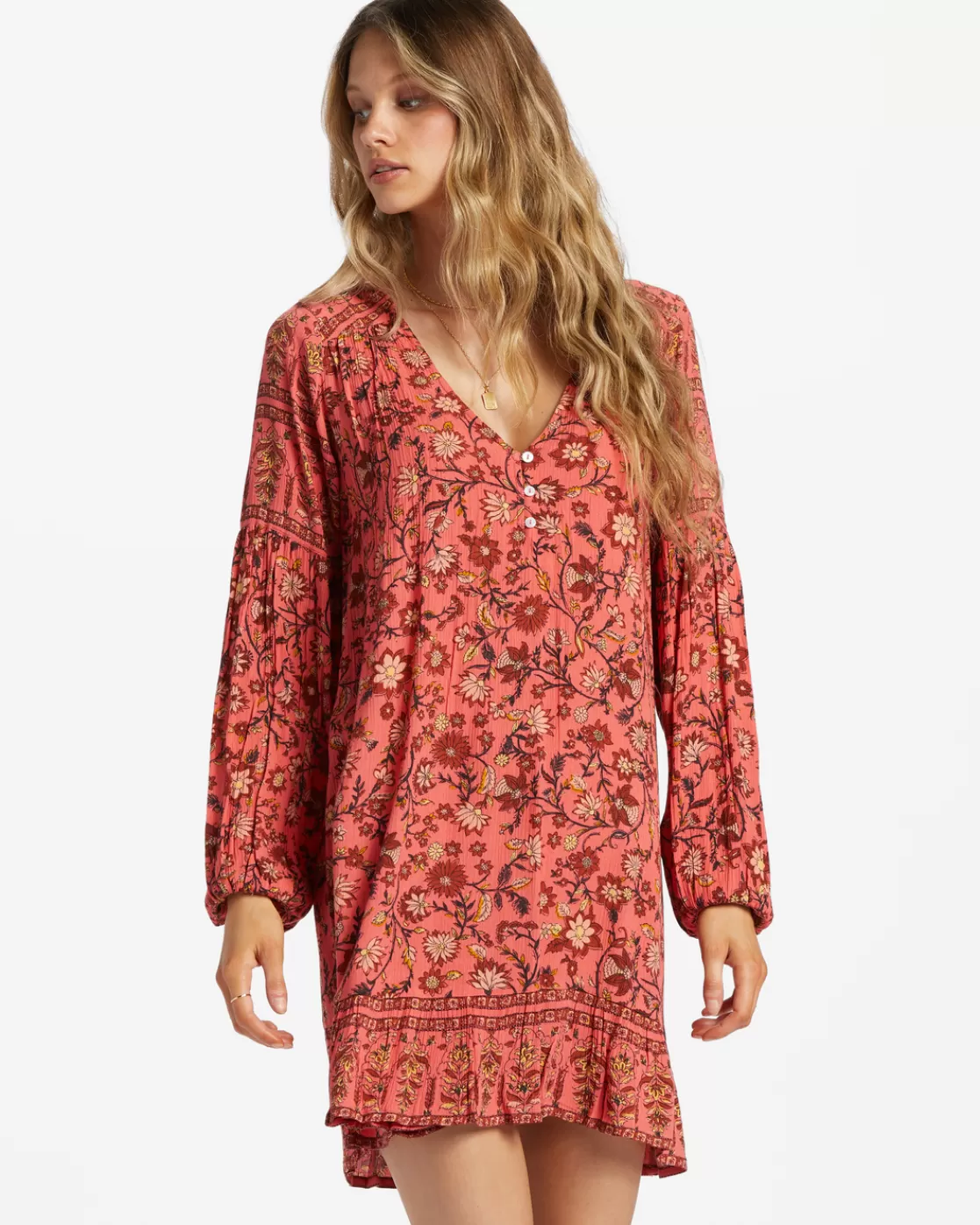 Discount Billabong Free As Can Be Dress HIBISCUS