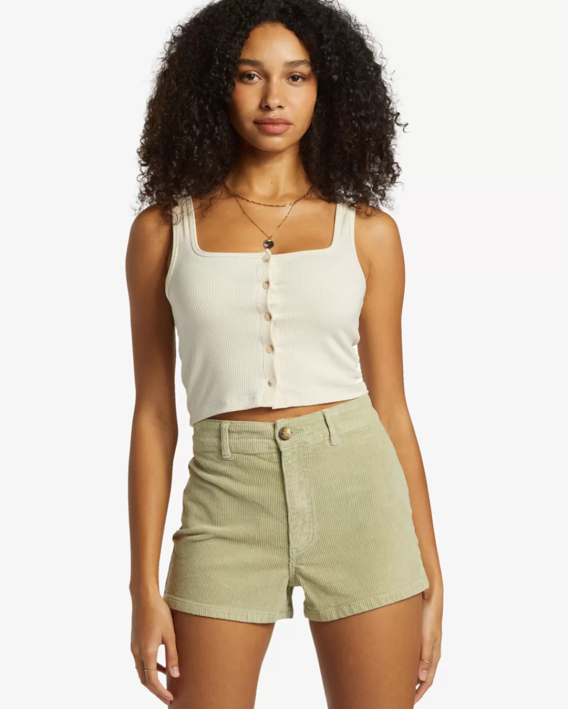 Clearance Billabong Free Fall Corduroy Shorts AVOCADO