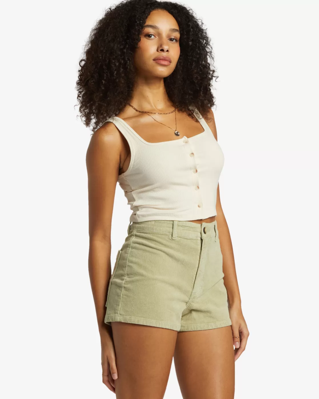 Clearance Billabong Free Fall Corduroy Shorts AVOCADO