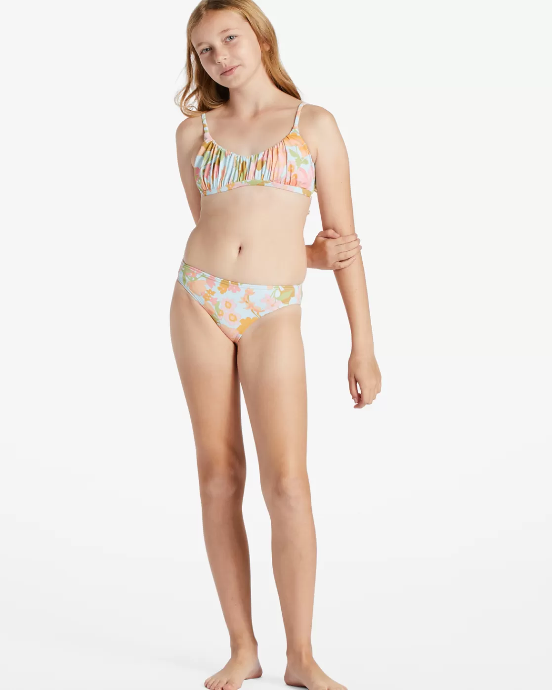 Discount Billabong Girl's Blown Away Two Piece Bralette Bikini Set MULTI