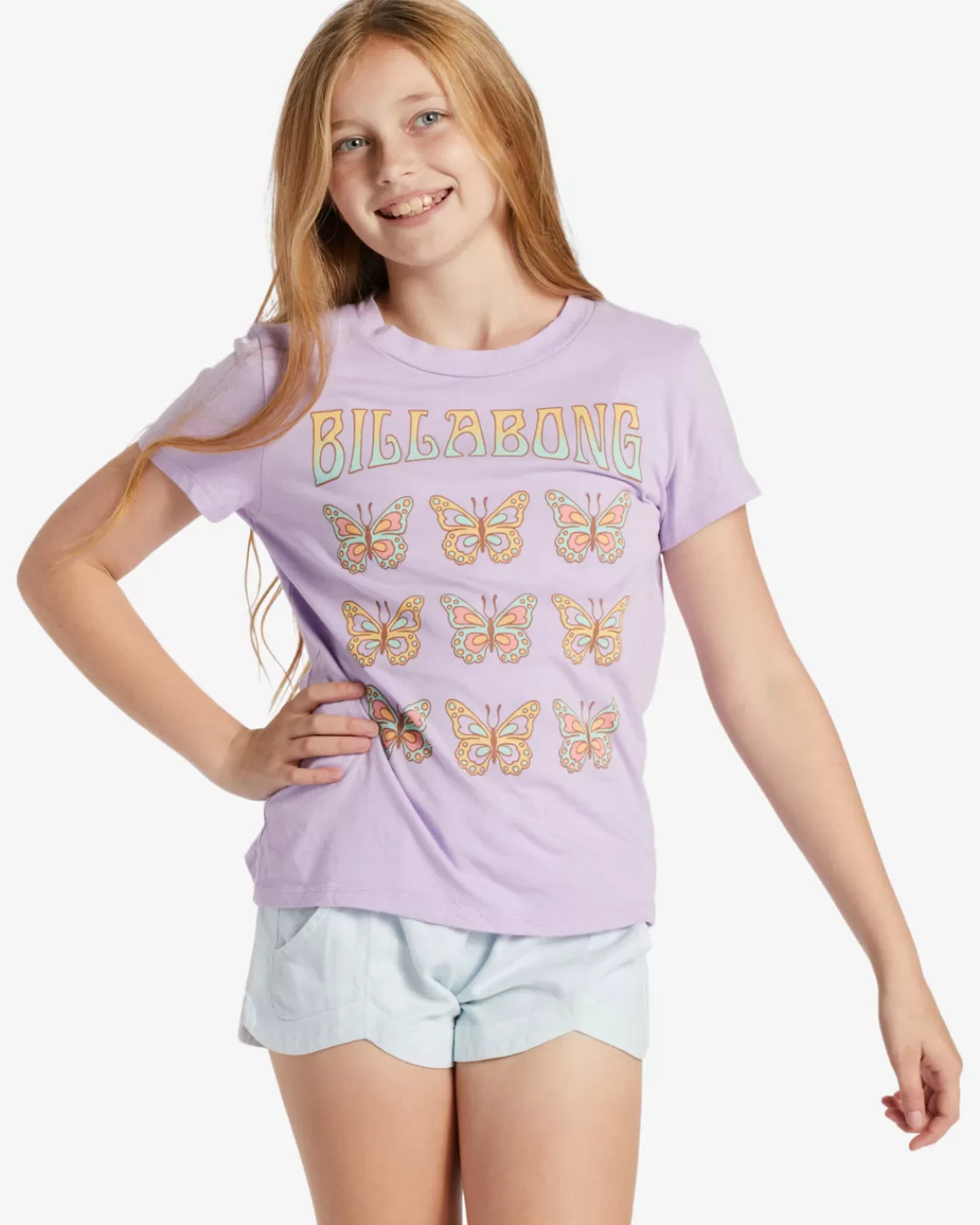 Outlet Billabong Girl's Coastal Dreamer T-Shirt LILAC BREEZE