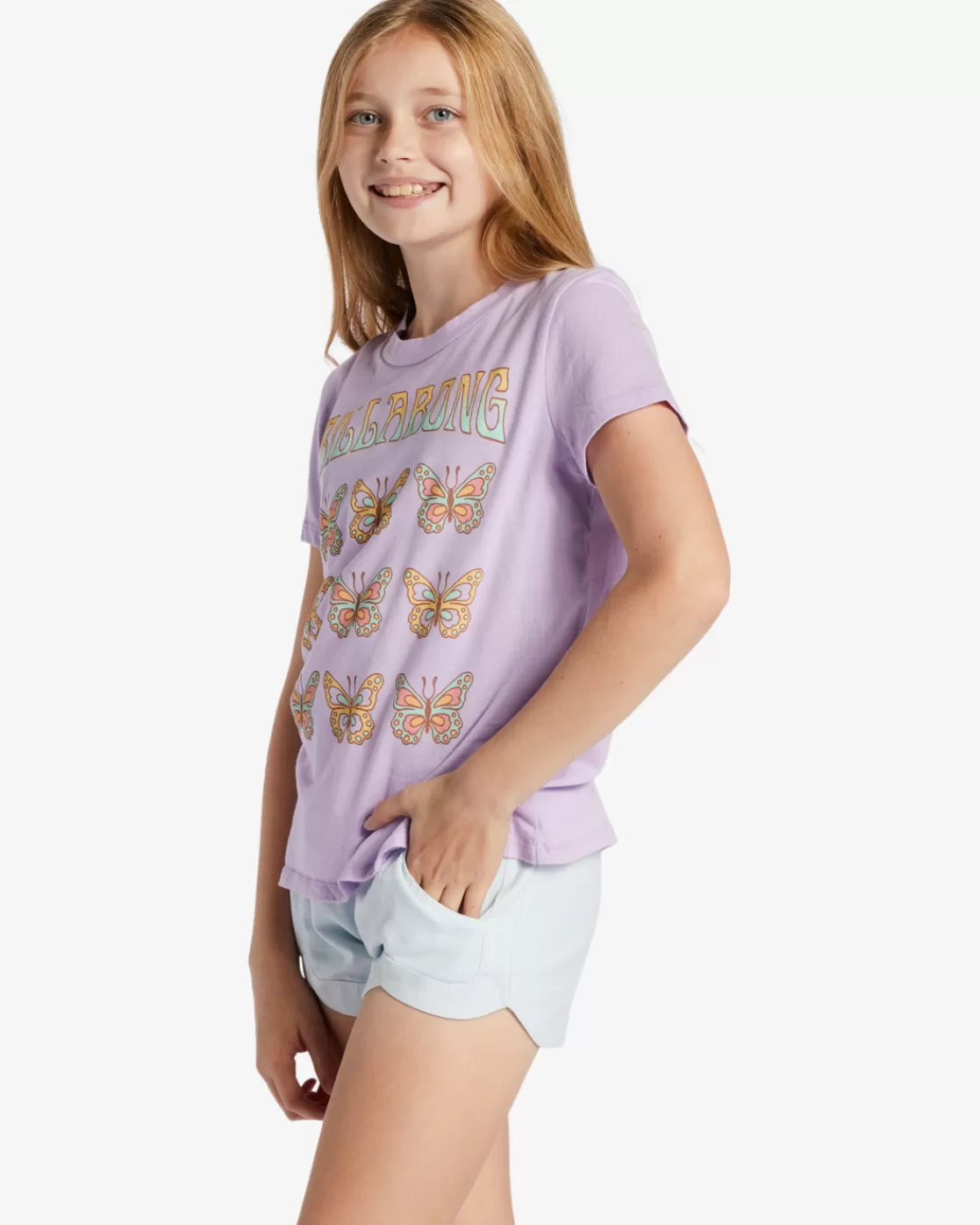 Outlet Billabong Girl's Coastal Dreamer T-Shirt LILAC BREEZE