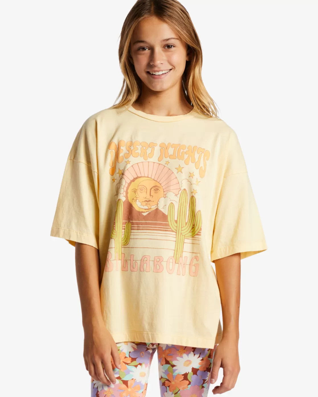 Online Billabong Girl's Desert Nights T-Shirt BUTTERMILK