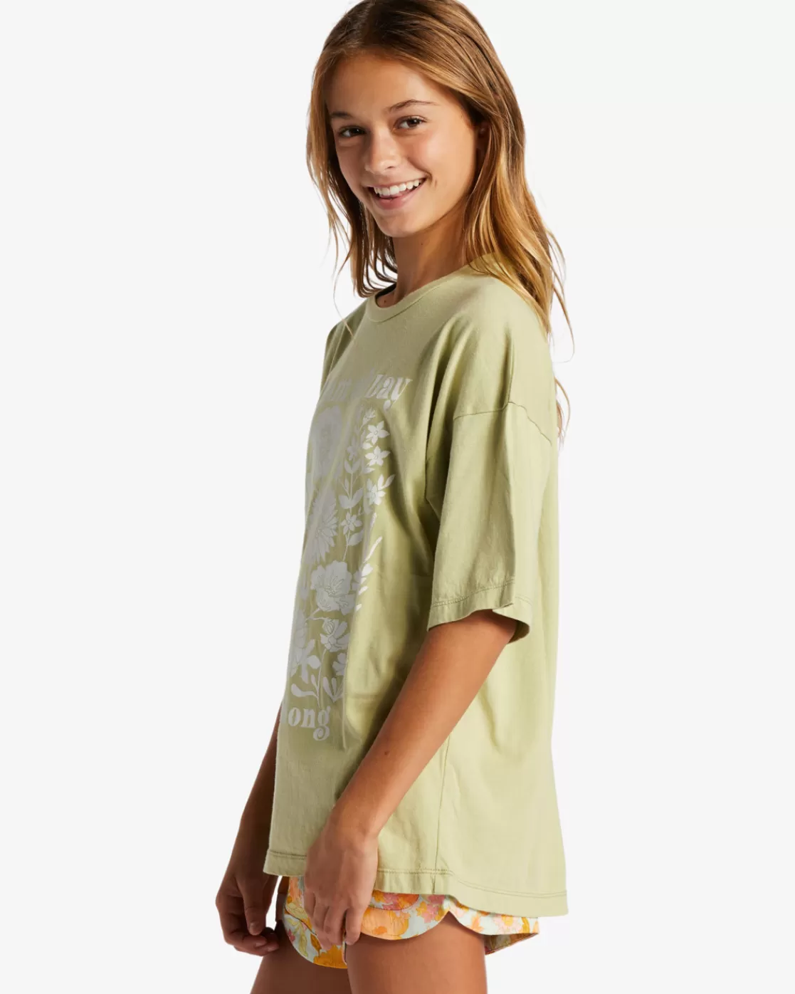 Fashion Billabong Girl's Dream All Day T-Shirt WILLOW