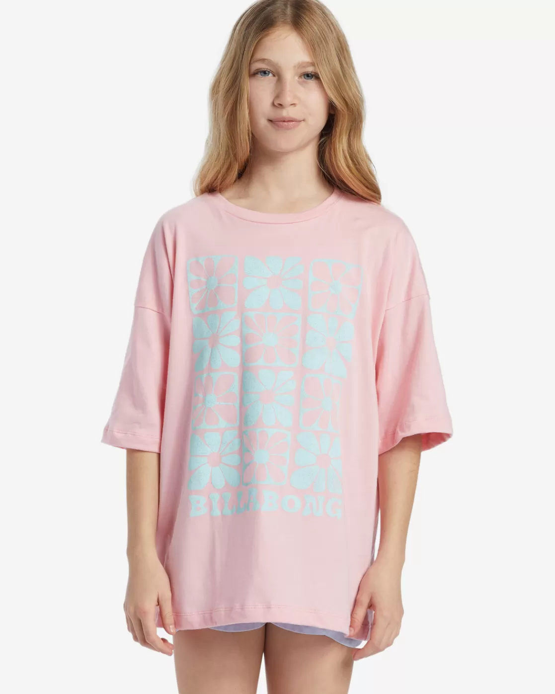 Discount Billabong Girl's Flower Power T-Shirt LIGHT SORBET