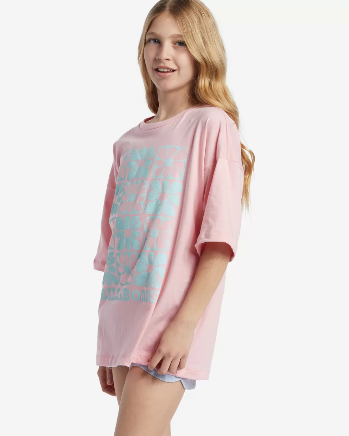 Discount Billabong Girl's Flower Power T-Shirt LIGHT SORBET