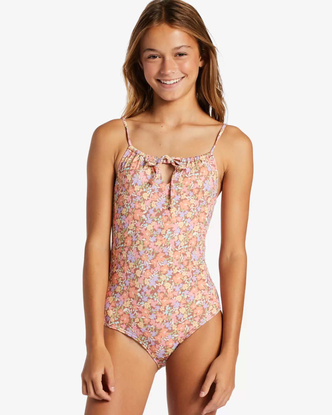 Fashion Billabong Girl's Last Bloom One-Piece Swimsuit MULTI