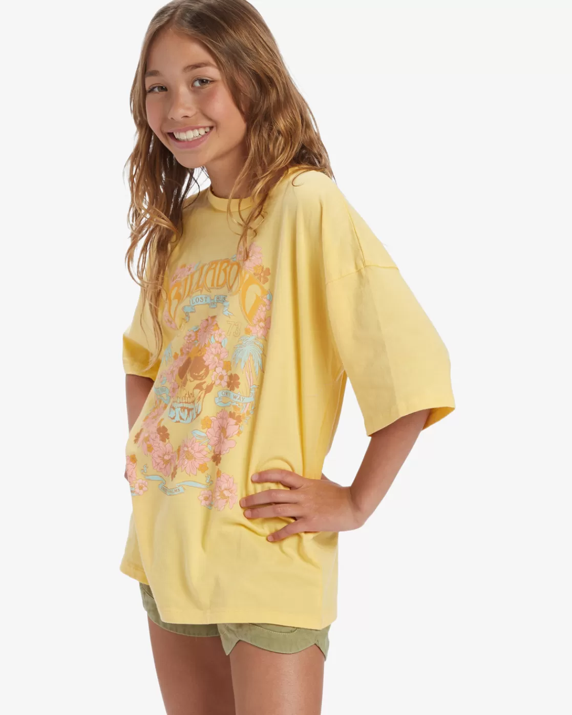 Online Billabong Girl's Lost In Bliss T-Shirt HONEYSUCKLE