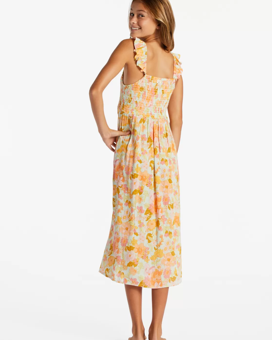 Outlet Billabong Girl's Lots Of Fun Midi Dress SEASPRAY