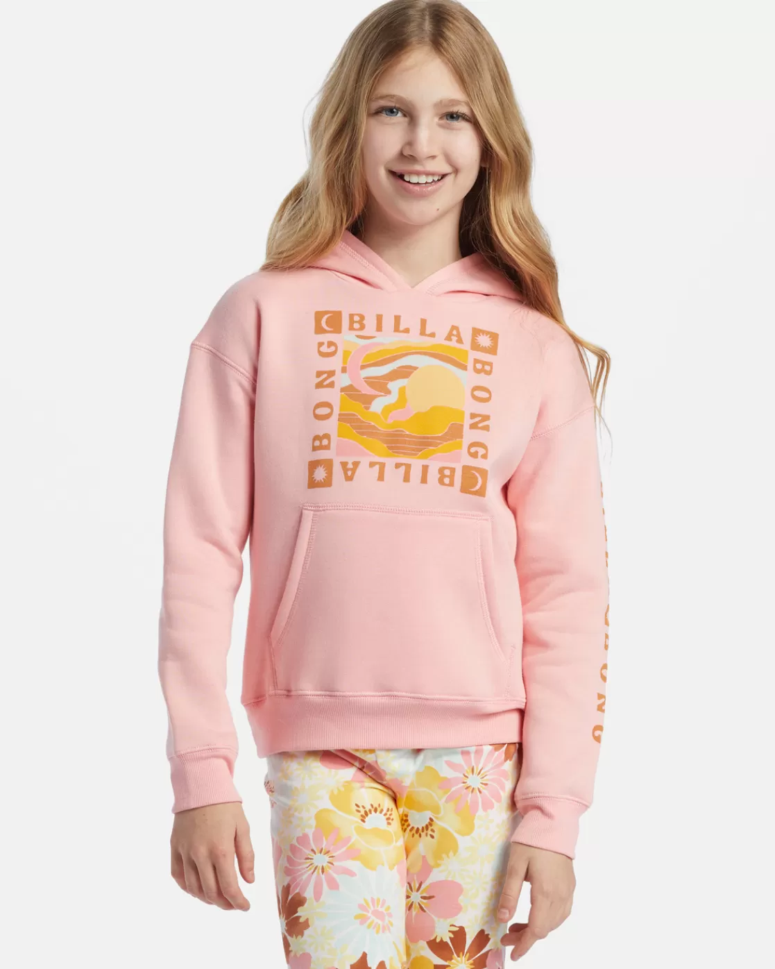 Clearance Billabong Girl's Nature Walk Sweatshirt LIGHT SORBET