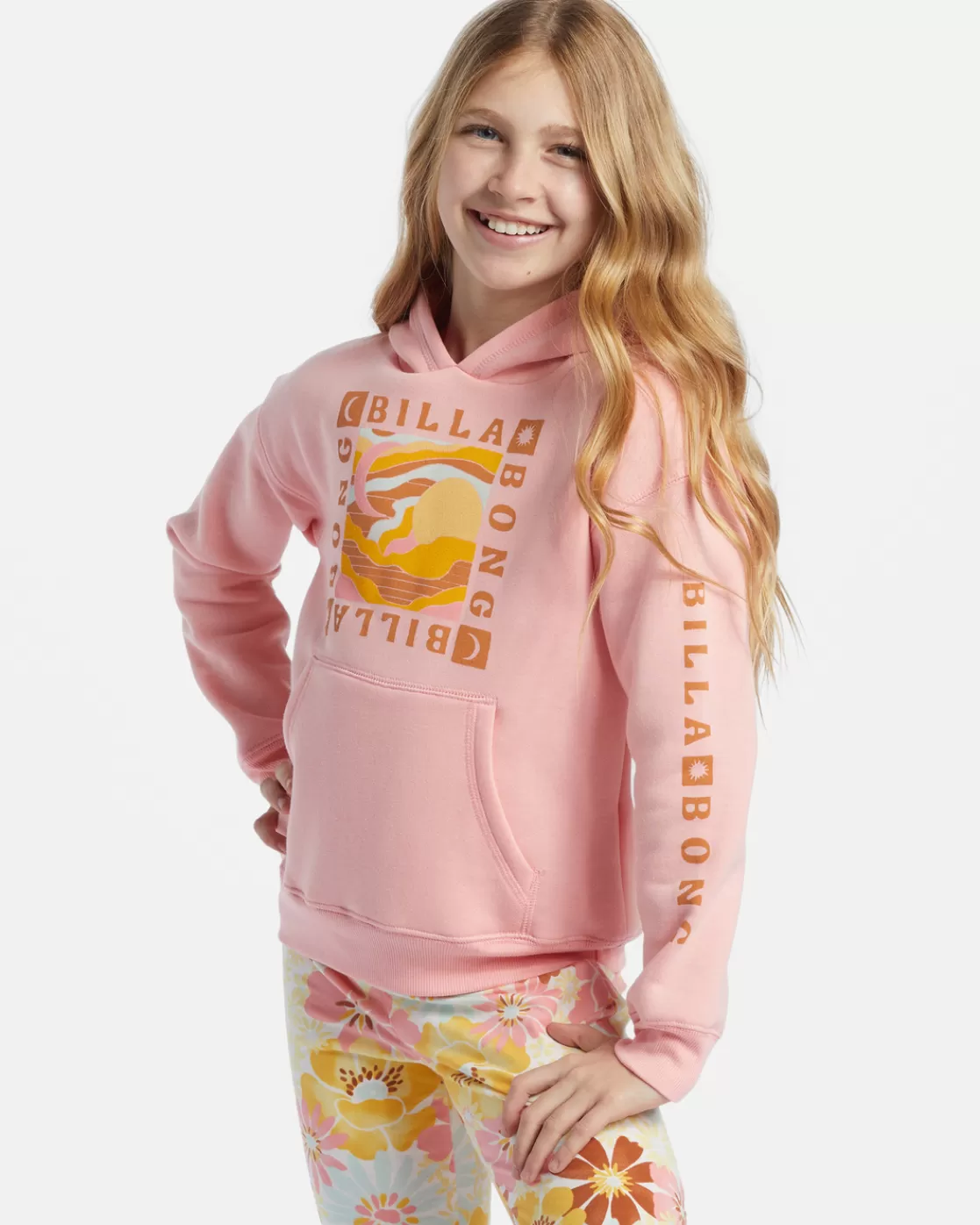 Clearance Billabong Girl's Nature Walk Sweatshirt LIGHT SORBET