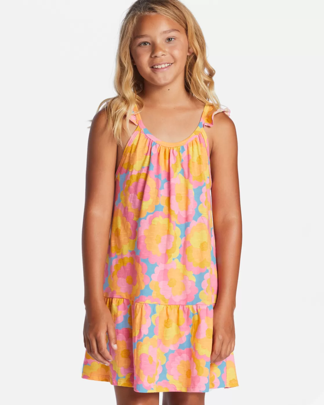 Shop Billabong Girl's Sand Castles Strappy Dress SUMMER SKY