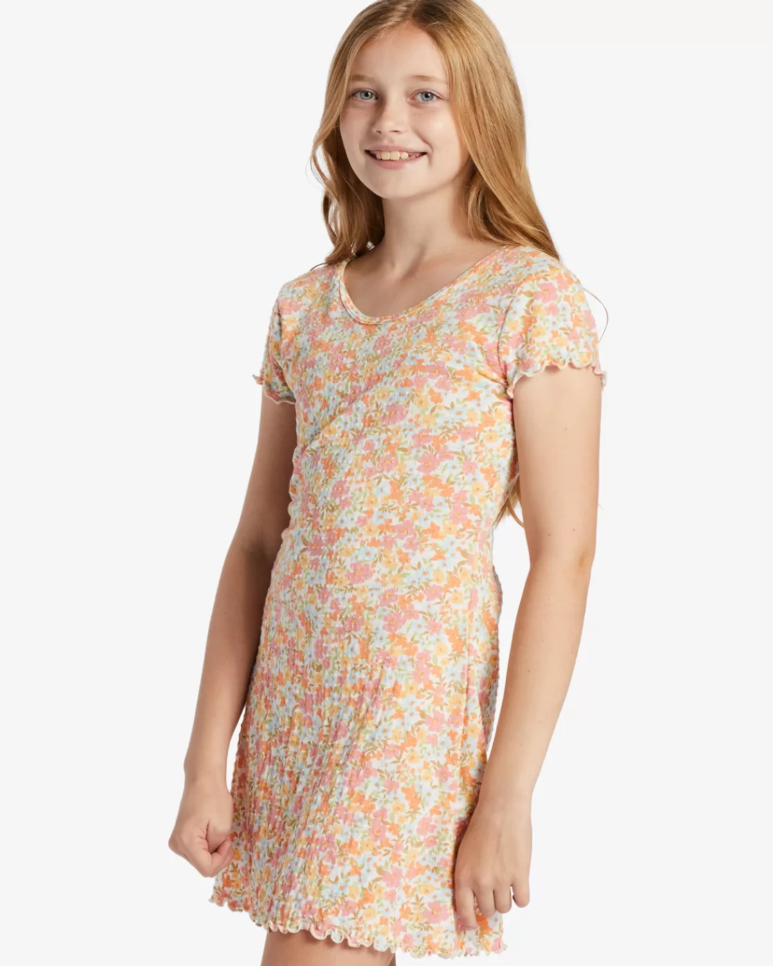 Fashion Billabong Girl's Simply Cute T-Shirt Dress MULTI