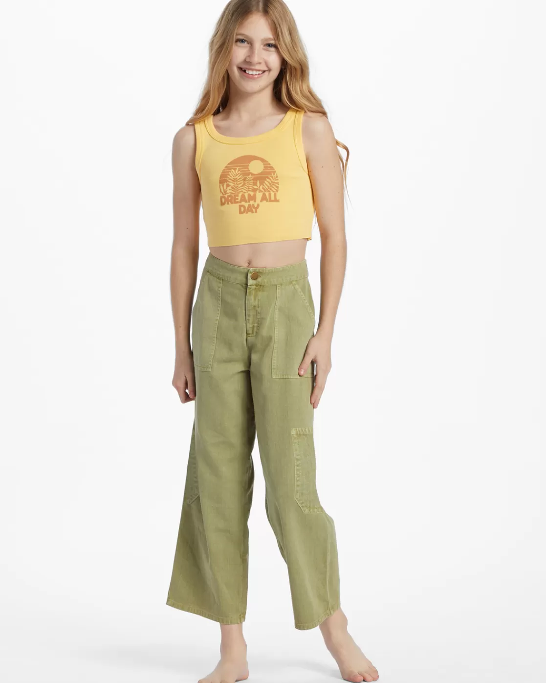 Flash Sale Billabong Girl's Tomboy Cargo Pants AVOCADO