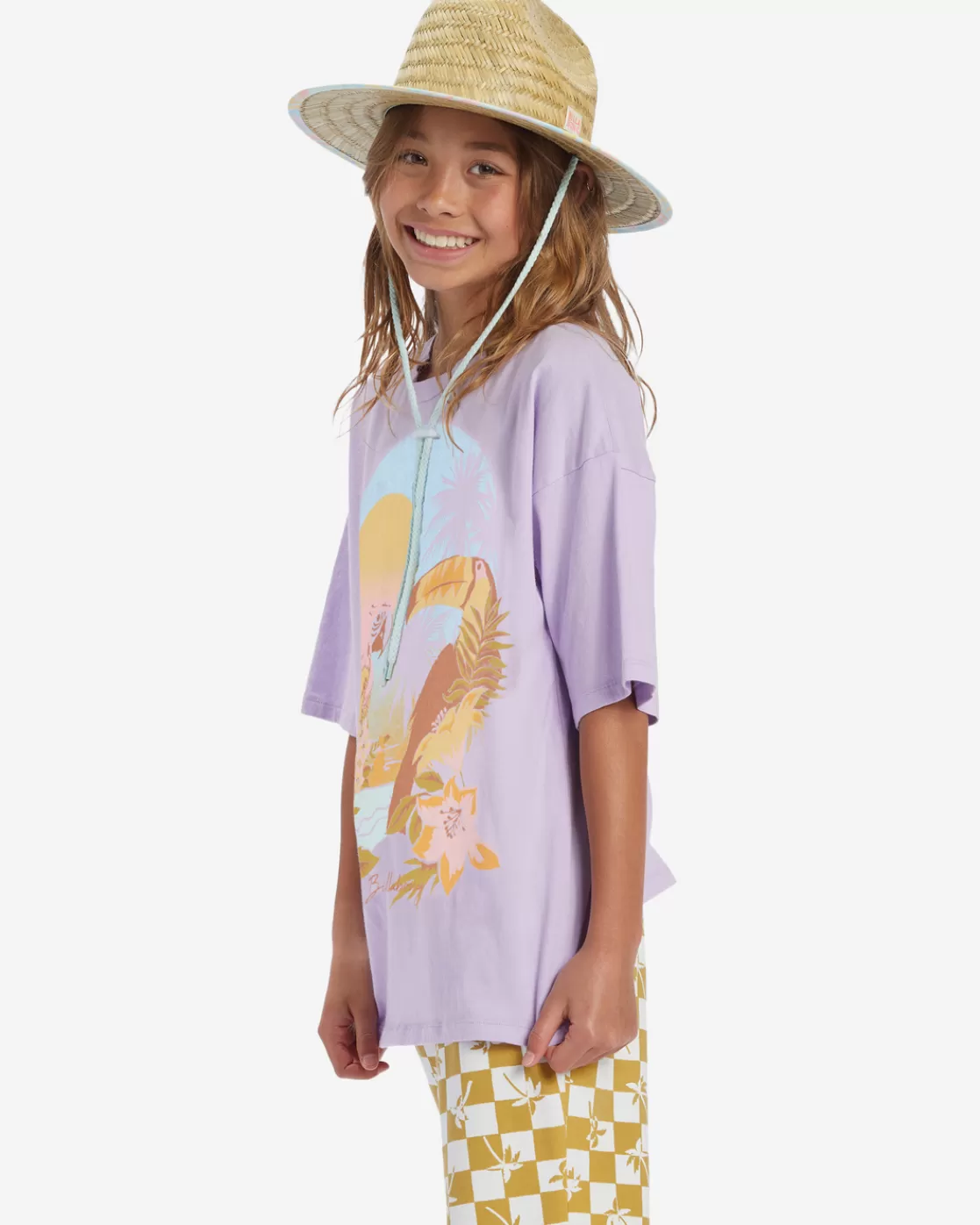 Best Sale Billabong Girl's Tropical Daze T-Shirt PEACEFUL LILAC