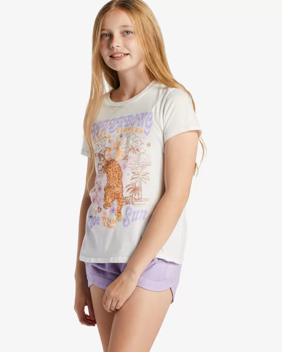 Outlet Billabong Girl's Wild One T-Shirt SALT CRYSTAL