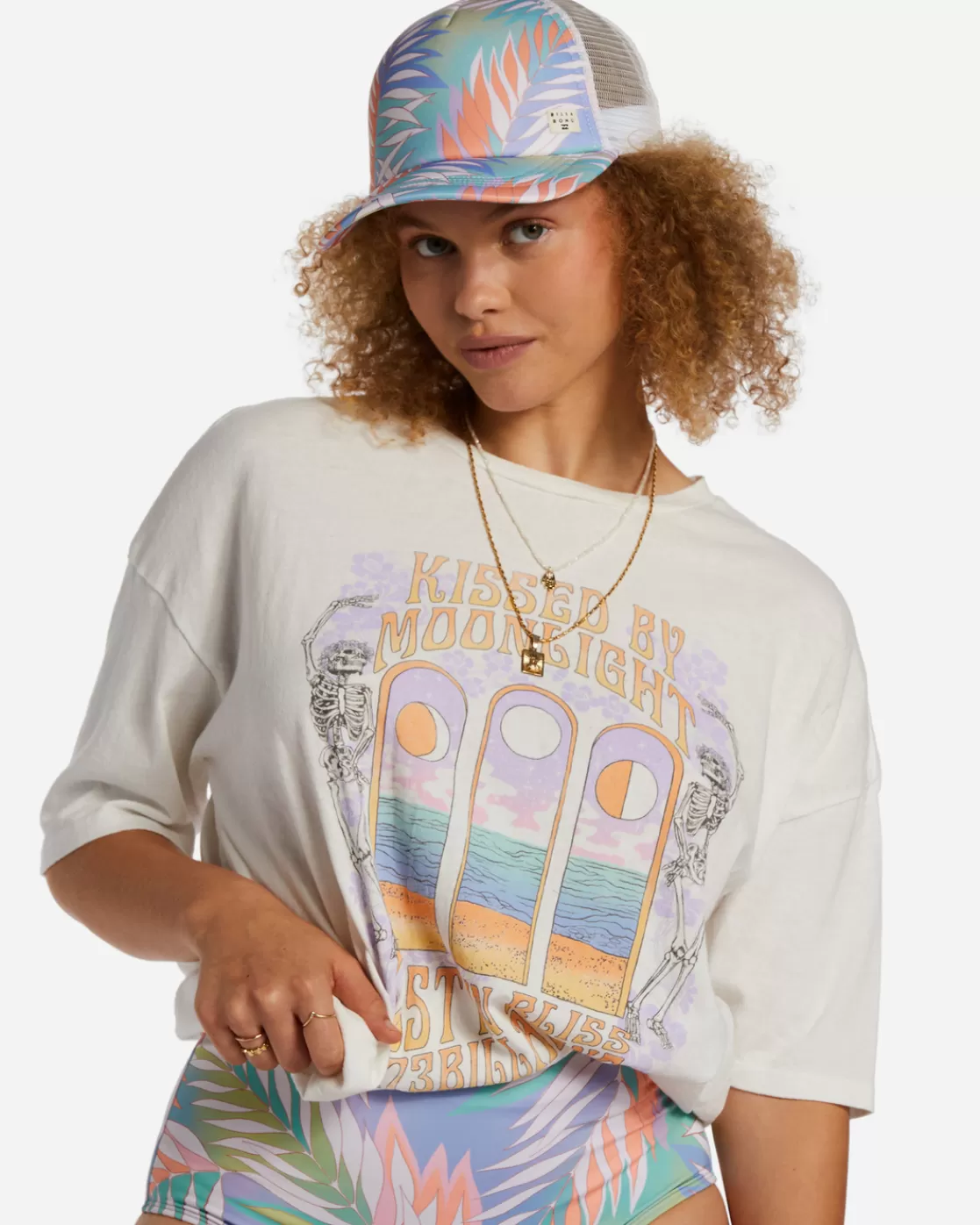 Cheap Billabong Heritage Mashup Trucker Hat LILAC BREEZE