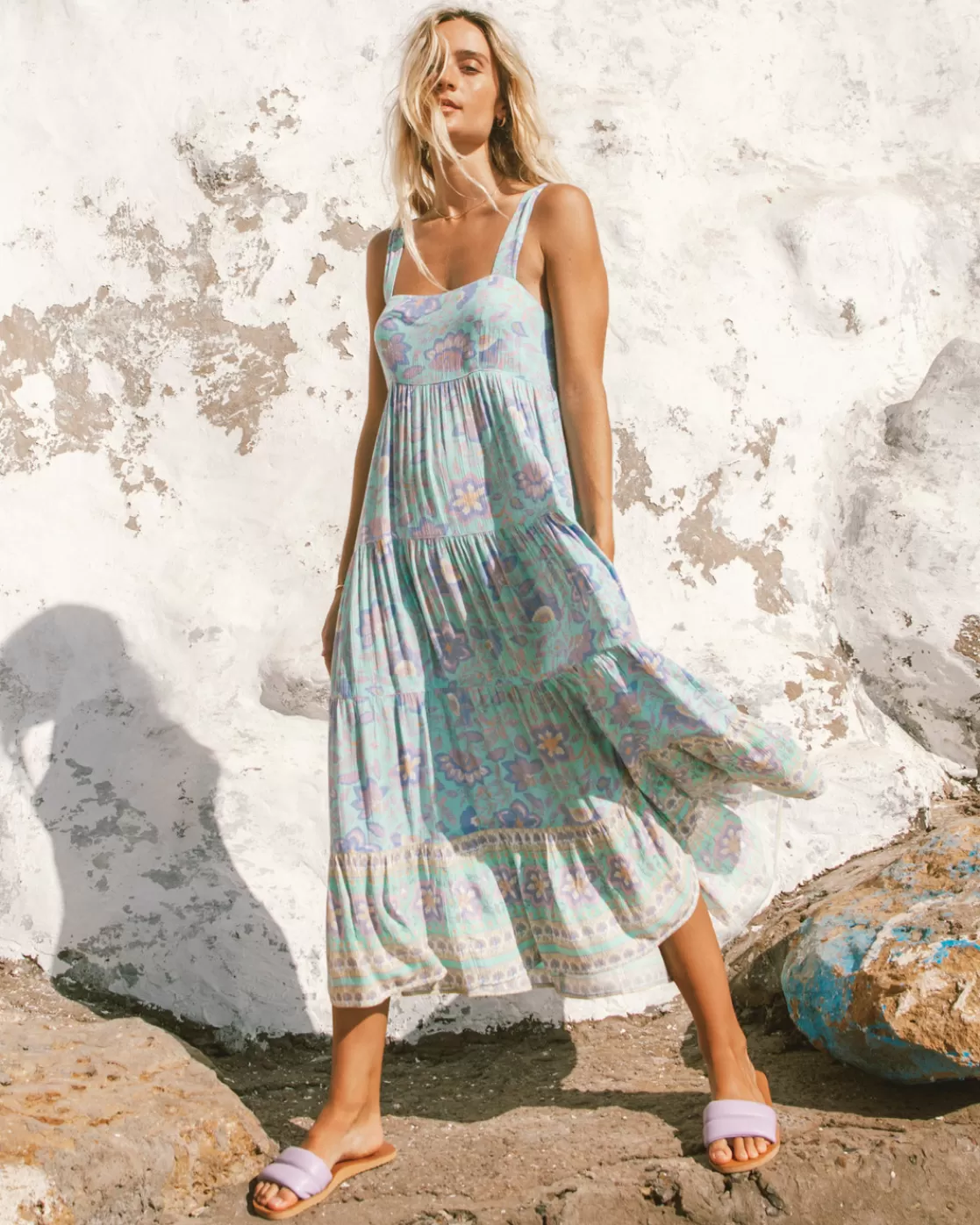 Best Billabong Hideaway Shine On Midi Dress MINT