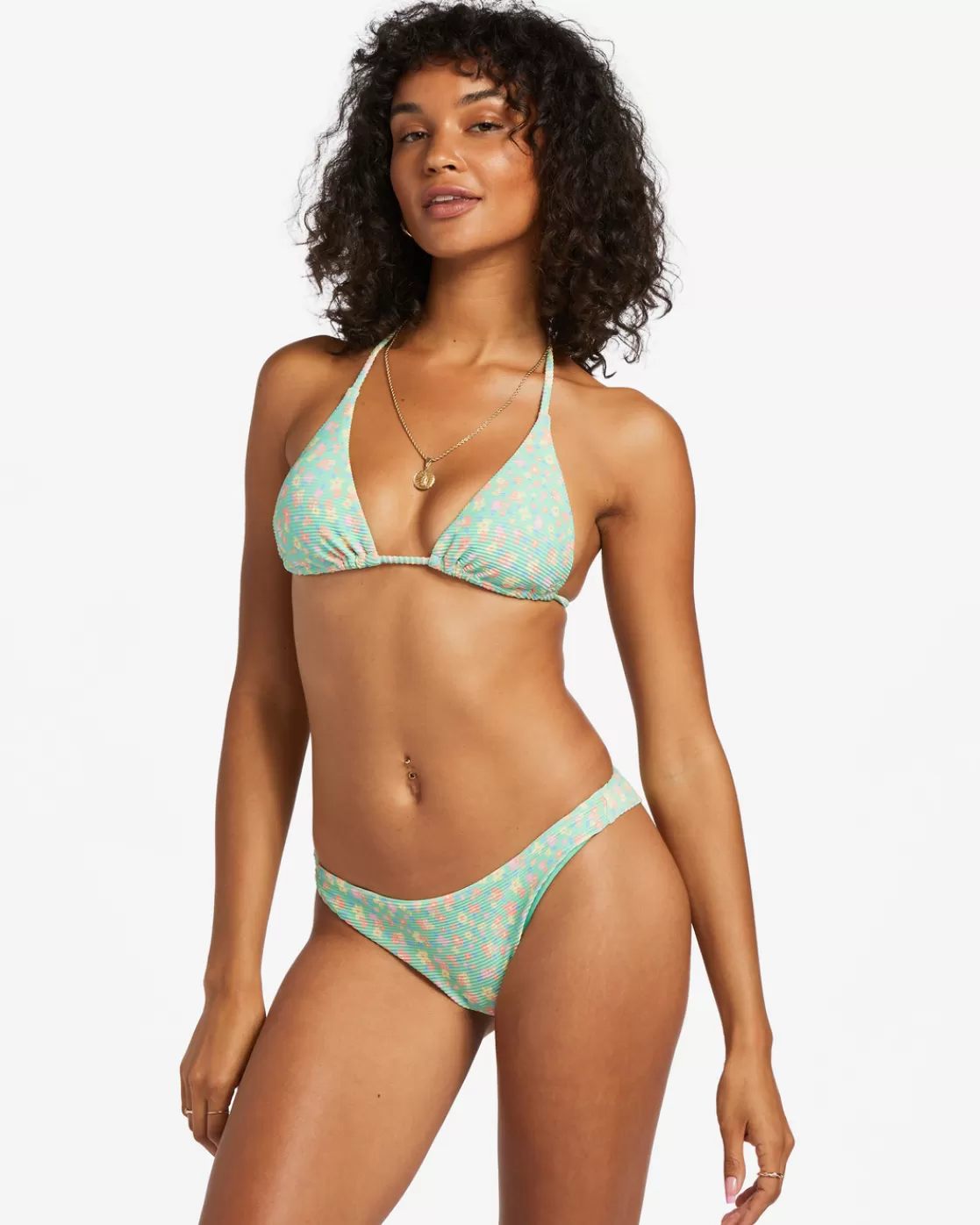 Fashion Billabong I Sea You Tanlines Triangle Bikini Top SPEARMINT