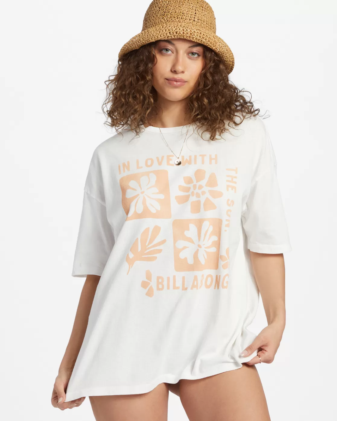 Cheap Billabong In Love With The Sun T-Shirt SALT CRYSTAL